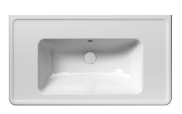 CLASSIC 90 - Wall-mounted rectangular washbasin by GSI ceramica - view 3